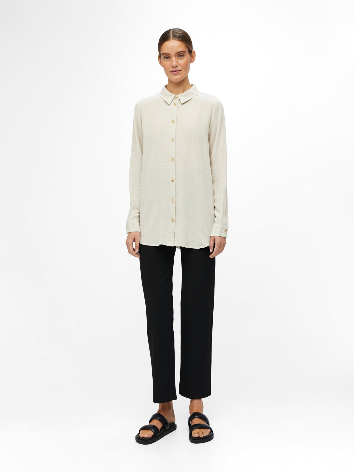 OBJSANNE Shirts - Sandshell - VERO MODA & VILA Bergvik